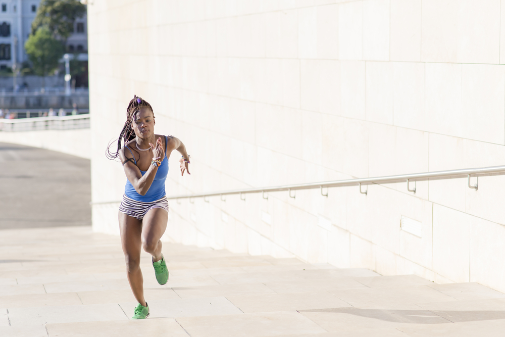 Person performing a HIIT workout to improve cardiovascular health and endurance